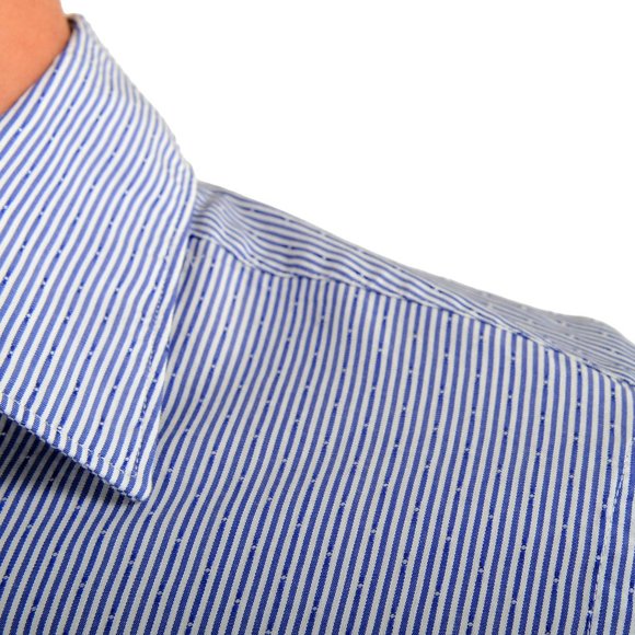 Scuderia Ferrari Men's Blue Striped Casual Button Down Shirt US S IT 48 - Picture 7 of 9